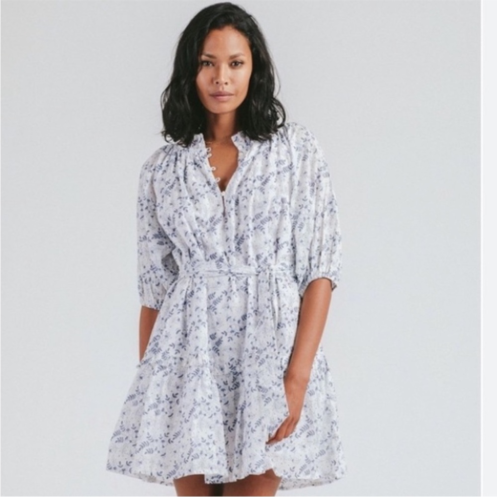 Cleobella Nevah Mini Dress in  Killarney Print, Size Medium Like New